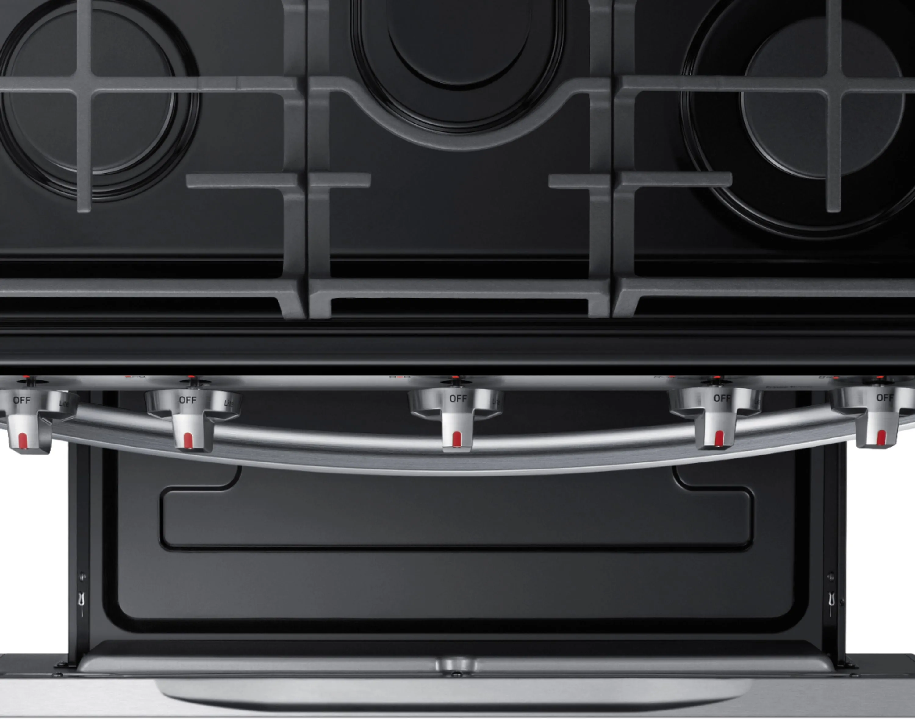 Samsung - 5.8 Cu. Ft. Freestanding Gas Convection Range with Self-High Heat Cleaning - Stainless steel