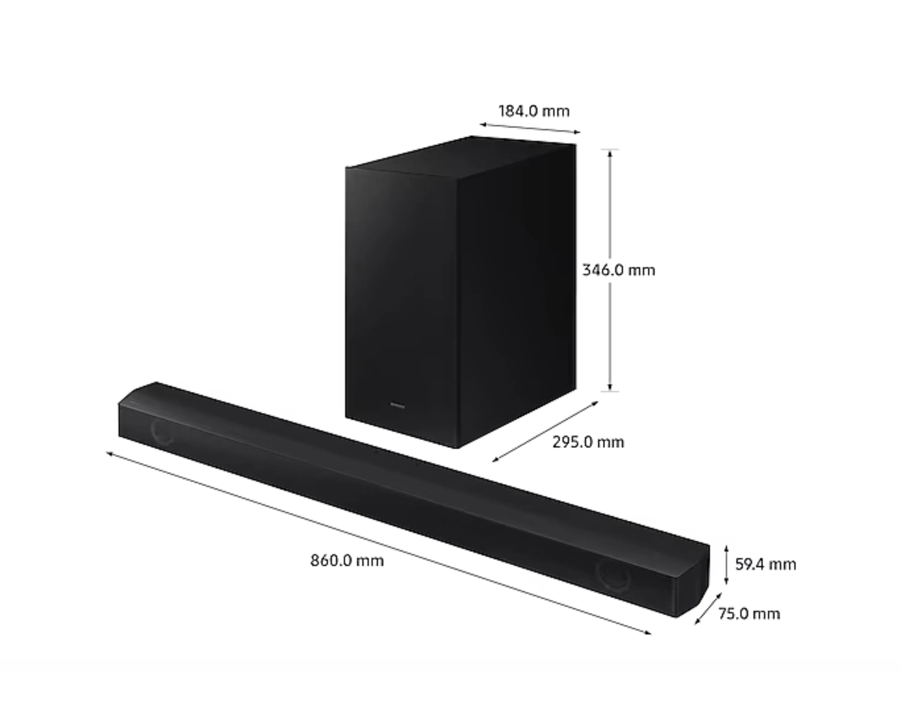 SAMSUNG HW-B530/XU SOUNDBAR WITH SUBWOOFER