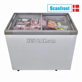 ScanFrost SFCH300 300 Liters Glass Top Showcase Chest Deep Freezer - Brand New