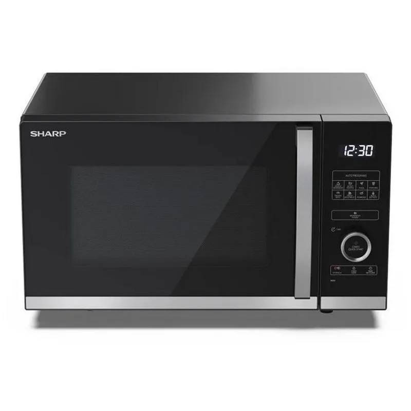 Sharp YC-QC254AU-B 25 Litres Flatbed Convection Oven Microwave with Grill Black