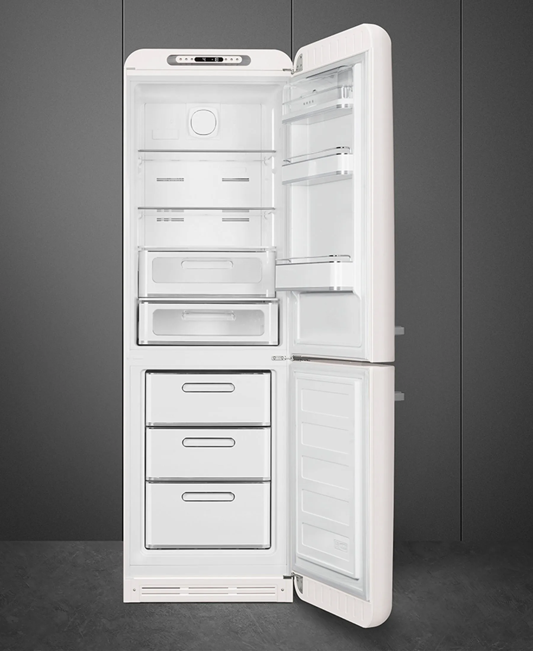 Smeg Retro Combination Fridge 60cm - White