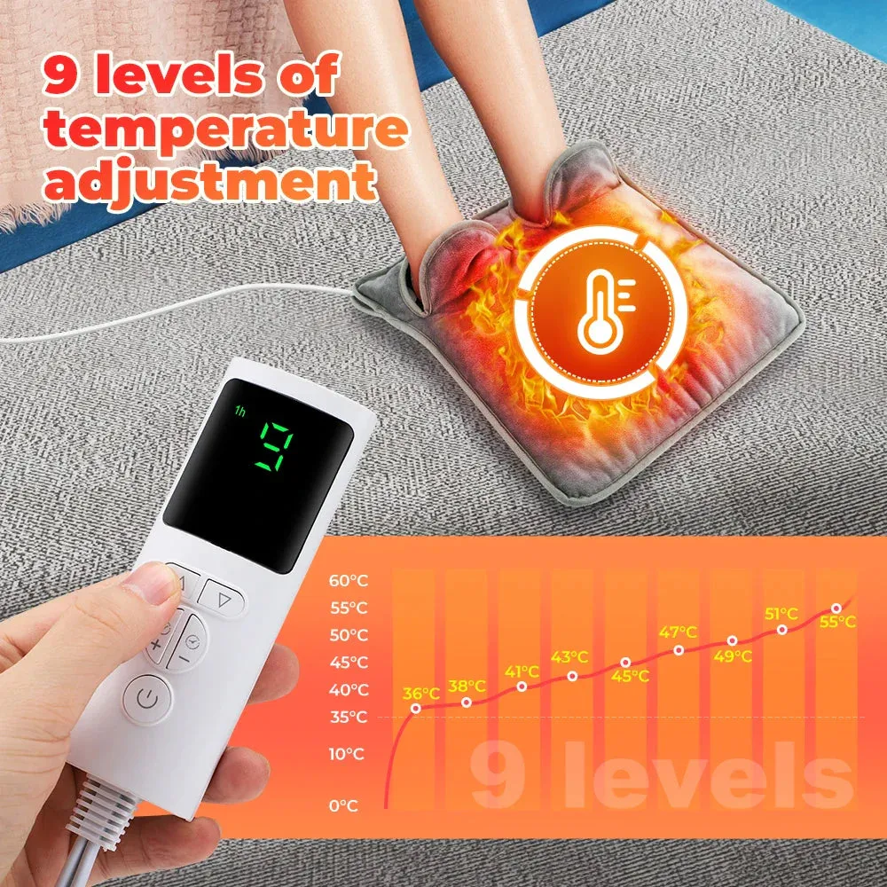 Soft and Comfortable Electric Heated Warm Foot Pad