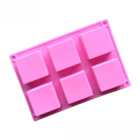 Square Soap Mould 6 Bars 107g